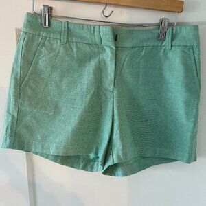NWT J Crew CITY FIT Powdered Oxford Shorts- Size 8/5" inseam